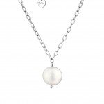 Lanki Silver Pendant with a Pearl Charm - image-0